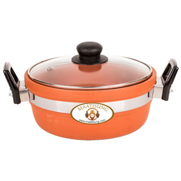 Details about   Combo of Terracotta Clay Pressure Cooker &Clay Cooking Wok Kadhai with Glass Lid 