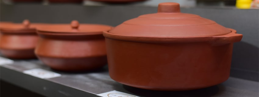 Maatisung Terracotta Clay Cooker 4 ltr, For Home